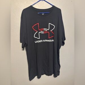 Under Armour Gray T-Shirt with Red Logo